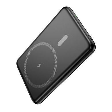 Павербанк с быстрой 20W и беспроводной зарядкой MagSafe 5000mAh HOCO J140A 1Type-C Черный