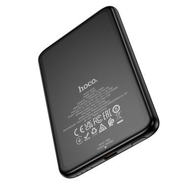 Павербанк с быстрой 20W и беспроводной зарядкой MagSafe 5000mAh HOCO J140A 1Type-C Черный