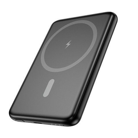 Павербанк с быстрой 20W и беспроводной зарядкой MagSafe 5000mAh HOCO J140A 1Type-C Черный