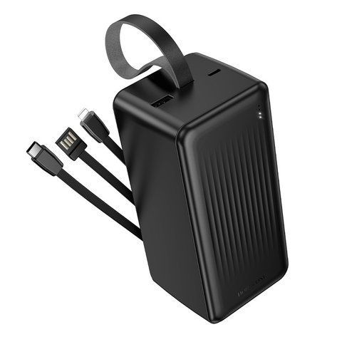 Павербанк 50000mAh со встроенными кабелями BOROFONE BJ79C 1USB Черный