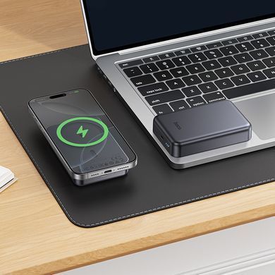 Павербанк 20Вт с зарядкой MagSafe 10000mAh HOCO J160A Type-C Серый