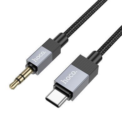 Кабель AUX to Type-C 1м HOCO UPA32B Clever Чорний