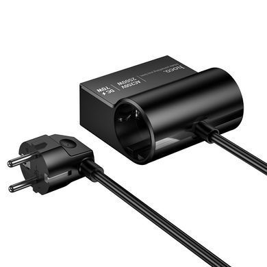 Удлинитель сетевой переноски 1.5м на 2 розетки + 1USB + 3Type-C HOCO AC34 PD70W, EU,GER Черный