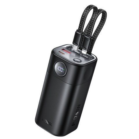 Павербанк 20000 повербанк 20000 зі швидкою зарядкою 65W HOCO Q59 power bank для роутера павер банк 20000 з кабелями