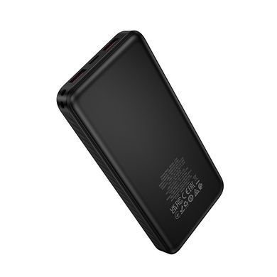 Повербанк павербанк з швидкою зарядкою PD20W HOCO J154 Victorious 10000mAh 2USB + Type-C 22.5W Чорний