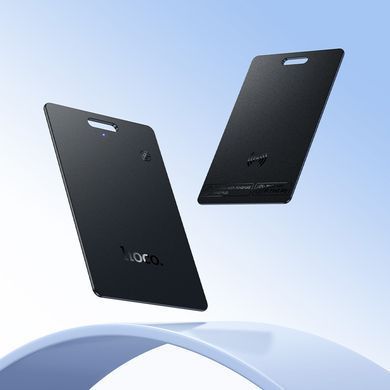 Трекер в формате карточки для поиска кошелька, вещей HOCO E102 100mAh Черный, Чорний