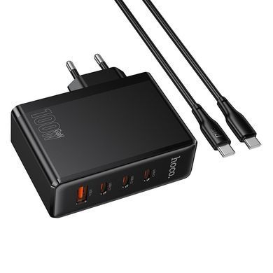 Зарядное устройство HOCO N85 зарядка 100W с кабелем Type-C сетевое зарядное устройство 100W зарядный блок USB-C