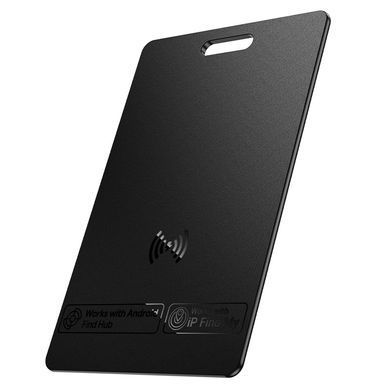 Трекер в формате карточки для поиска кошелька, вещей HOCO E102 100mAh Черный, Чорний