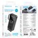 Павербанк 20000mAh з вбудованими кабелями Lightning, Type-C, Micro-USB, USB BOROFONE BJ76A 2USB Чорний