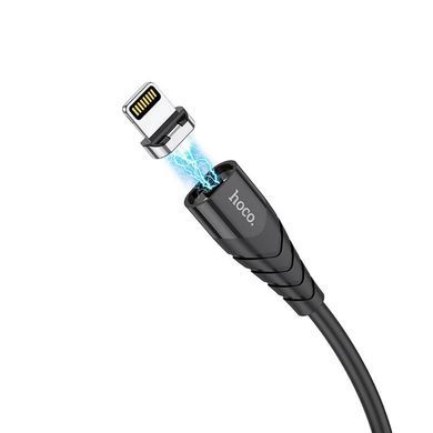 Кабель магнитный Lightning Apple Iphone HOCO X63 100см, 2.4A Черный