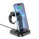 Настільна зарядна станція для iPhone/iWatch/Airpods HOCO CW43 3-in-1 2.1A, 2.5/5W Черный