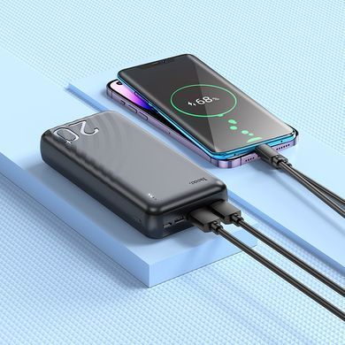 Павербанк PowerBank 20000mAh HOCO J123A 2USB Чорний