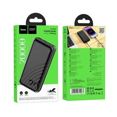 Павербанк PowerBank 20000mAh HOCO J123A 2USB Чорний