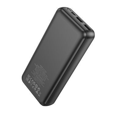 Павербанк PowerBank 20000mAh HOCO J123A 2USB Чорний