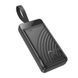 Павербанк PowerBank зі швидкою зарядкою та ліхтарем 30000mAh HOCO J123B 3USB/1Type-C, 22.5W+PD20W Чорний