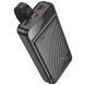 Павербанк PowerBank зі швидкою зарядкою та ліхтарем 30000mAh HOCO J123B 3USB/1Type-C, 22.5W+PD20W Чорний