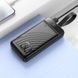 Павербанк PowerBank зі швидкою зарядкою та ліхтарем 30000mAh HOCO J123B 3USB/1Type-C, 22.5W+PD20W Чорний