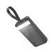 Павербанк PowerBank зі швидкою зарядкою та ліхтарем 30000mAh HOCO J123B 3USB/1Type-C, 22.5W+PD20W Чорний
