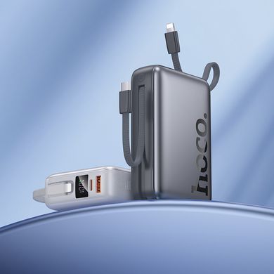 Павербанк 20000 повербанк 20000 з швидкою зарядкою PD20W HOCO Q39 power bank з кабелем Type-C Lightning павер банк 20000