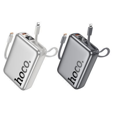 Павербанк 20000 повербанк 20000 з швидкою зарядкою PD20W HOCO Q39 power bank з кабелем Type-C Lightning павер банк 20000